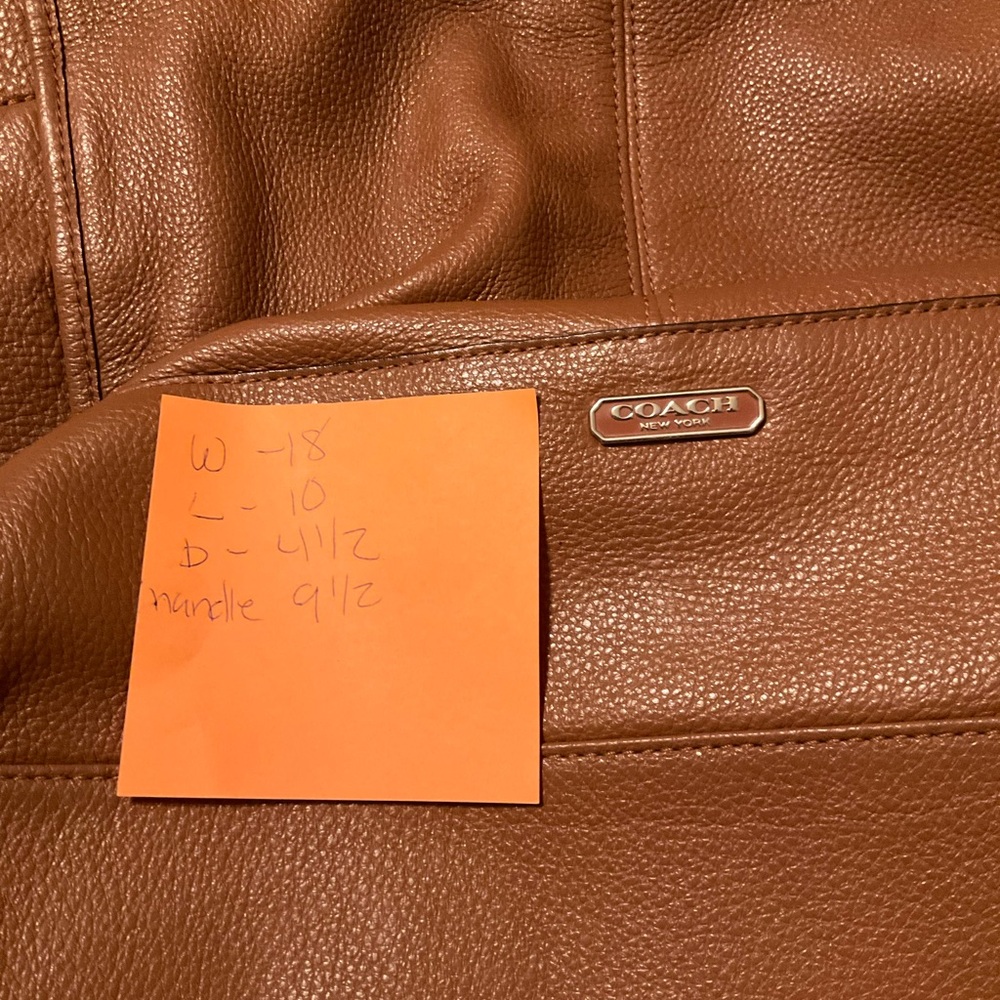 Coach Brown Leather Handbag